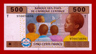 Congo 500 Francs 2002  2017  Unc Note Central African States  pick-106td  B106te