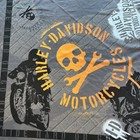 Harley-davidson Bandanna Handkerchief Scarf Gray  Biker Skull Cheyenne wy Soft