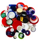 100  Multicolor Multishape Plastic Drink Bottle Caps Lids Crafts Art Project