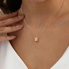 Bubble Initial Necklaces Dainty Letter Necklace Cute Name Choker Necklaces  - 19