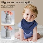 Muslin Baby Bibs soft Triangular Baby Bandana Drool Bibs For Baby Boy Girl so   