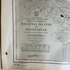 Vintage Nautical Map Ballenas Islands To Fraser River  1772  1961 44x32