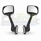Chrome Hood Mirror Set Pair Left Right Fits Freightliner Cascadia P3 2008-2018a2