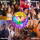 2 Pack Disco Ball Light Disco Ball Diffuser Colorful Rotating Magic Ball Lamp   
