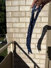 Coach Women s Blue Navy Silk Logo And Star Print Pattern One Size
