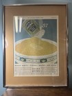 Set Of 3 Vintage Framed Heinz Saturday Post Ads  Vinegar  Ketchup  Baked Beans 