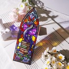Stained Glass Dragon Bookmark With Charm Fantasy Metal Book Mark For Reading    