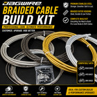 Universal Braided Bike Cable Kit Shift Brake Housing Shimano Sram Triathlon Road