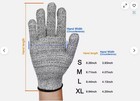 4 Pair Butcher Safety Cut Proof Stab Resistant Gloves Kitchen Level 5 Protection