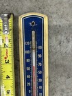 Vintage Taylor Glass Thermometer Wooden Wood Backing Made In Usa