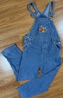 Vintage 1990s Winnie The Pooh Embroidered Overalls Youth Size Large 12