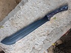 Black Master Full Tang Machete Fixed Blade Knife With Sheath