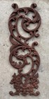 Antique Cast Iron Architectural Salvage Large Wall Fence Bracket Sconce