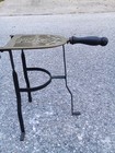 Antique Brass   Iron Hearth Fireplace Trivet  Footman