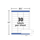 Customizable Address Labels 750  1  X 2 5 8   White Peel