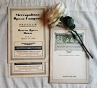 Vintage Metropolitan Boston Grand Opera Season 1936  x2  1919-1920 Program