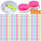 100pcs Contact Lens Case Box  Mini Contact Lens Case  Colorful Bulk Box Holder