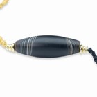 Antique Himalayan Nepalese Agate Bead Eye Shape Pendant Amulet 1 5 X 4cm  16gram