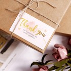 120 Thank You For Supporting My Small Business Cards  3 5 X 2 Inches   Blush