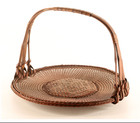 Delicate Japanese Antique  late 19thc  Bamboo Flower Basket
