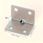 Stainless Steel L-shaped Bracket Corner Brace 0 79in 90 Degree Angle Corner Lot