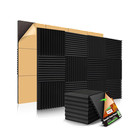 96pack Acoustic Foam Panel Wedge Studio Soundproofing Sound Absorbing Wall Tiles