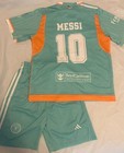 Youth Large New Lionel Messi Inter Miami Away Jersey Teal  10 Argentina Kids 