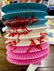 Vintage Old Stock Paper  Butteryfly Decoration Chinese Accordion Lantern Japan