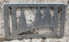 Grip6 Belt Buckle - Naturalist Uinta   Pine Tree - Raw Aluminium - 1 1 Inch Wide