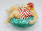 Boston Warehouse Candle Lady Red   White Stripe Swim Suit Floating Inner Tube