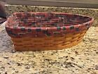 Longaberger 2002 Row Your Boat Basket With American Flag Liner - No Dividers