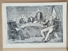 Harper s Weekly 7 13 1861 Famous Slave Auction Print    Lincoln s First Cabinet