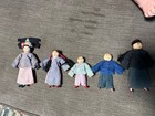 Antique 5 Chinese Miniature Shaohsing Industrial Mission Dolls 1930 s Lme