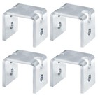 4 Pack Bolt On Trailer Leaf Spring Hanger Fits 1-3 4  Front Spring  2-1 2 