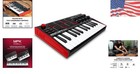All-in-one 25-key Midi Controller With Touch Pads   Virtual Instruments Access