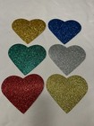 Arts   Crafts Foam Sticker Shapes 6 Count Glitter Hearts