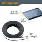 Powertec 71868 Guide Rail Splinter Guard Replacement Strip 55 