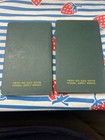 Pair Of Vintage Nih Memoranda Books - Gov Surplus  read 
