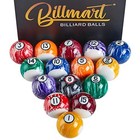 16 Billiard Balls Set Regulation 2 25  Polyresin Pool Table Balls Cue Ball