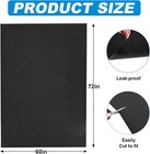 Oil Spill Mat  60  X 72    Garage Floor Mat  Absorbent Oil Pad  Durable  Black