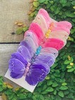 12 Large Feather Monarch Butterflies 5inch Pastel Assorted- Artificial Butterfly