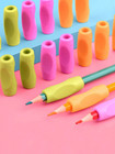 4pcs Random Color Soft Pencil Grippers     Ergonomic Writing Aid For Kids   Adults