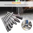 1 4   Double Cut Tungsten Steel Carbide Rotary Burr Die Grinder Shank Bit Set Us