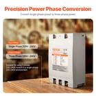 Vevor 3 Phase Converter 15hp 53a 220v Single To 3 Phase 220v-240v Input output