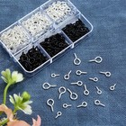 300pcs Small Screw Eye Pins     Mini Hooks For Jewelry  Charms   Diy Crafts 