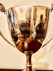      Rare Silver Trophy Retro Vintage 10    260mm Tall Antique Trophies Collection