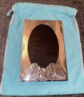 Tiffany   Co  Sterling Silver 4x6    Baby Photo Frame W bunnies