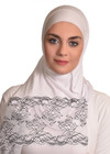 Al- Amira Hijab-women Muslim Cotton Scarf  Ameera Hijab Islamic White