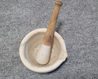Antique Mortar  1   Pestle  2 7  Stoneware Acid Proof Apothecary Pharma