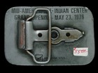 Ue03121 Vintage 1970s   mid-america All-indian Center Wichita Ks   Belt Buckle
